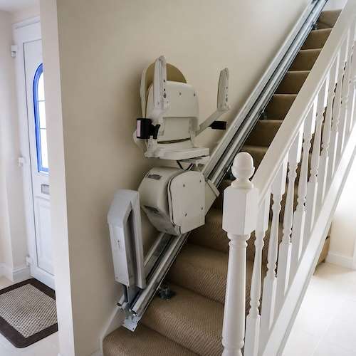 Homeadapt stairlifts for straight or corner staircases, from £1,950.
