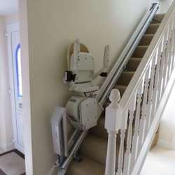 Mr Shore, Northwich - narrow stairlift install