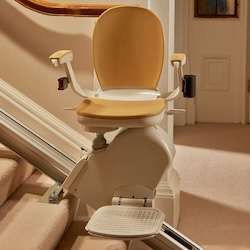 Mrs Collins, St Helens - rental stairlift install