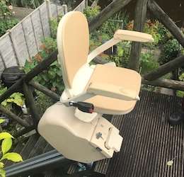 Mrs Tweedy, Whaley Bridge - outdoor stairlift install
