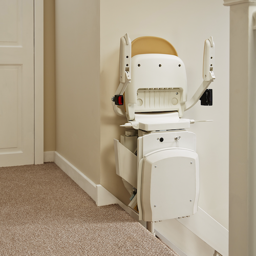 Narrow Stairlift with Foldaway Chair in Blackpool