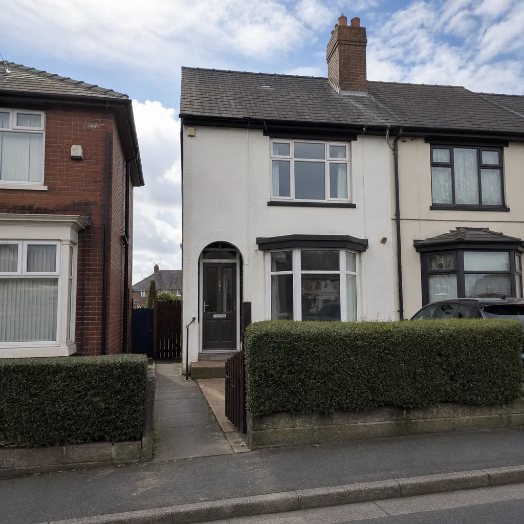 Typical residential property in Crewe 