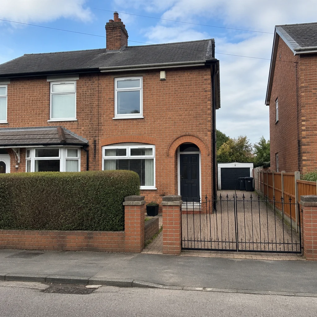 Typical residential property in Middlewich 