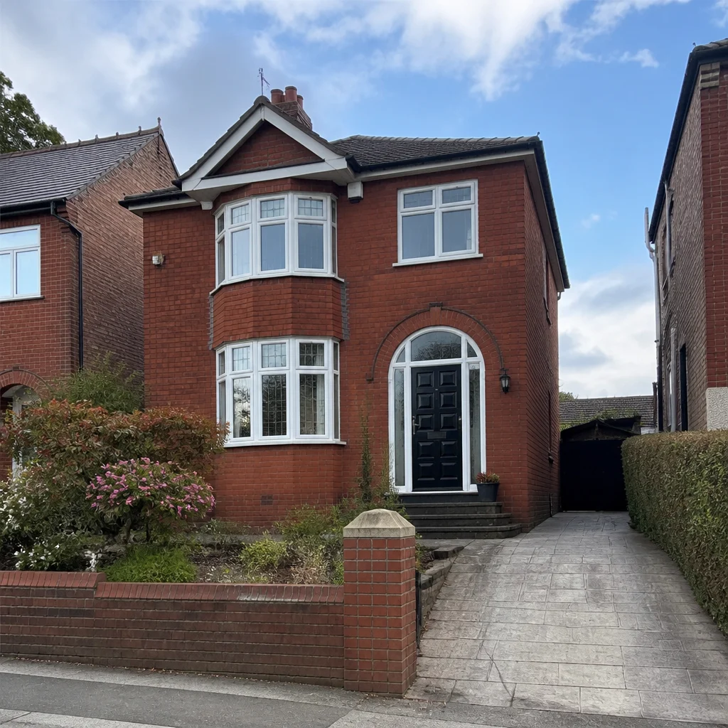 Typical residential property in Romiley 
