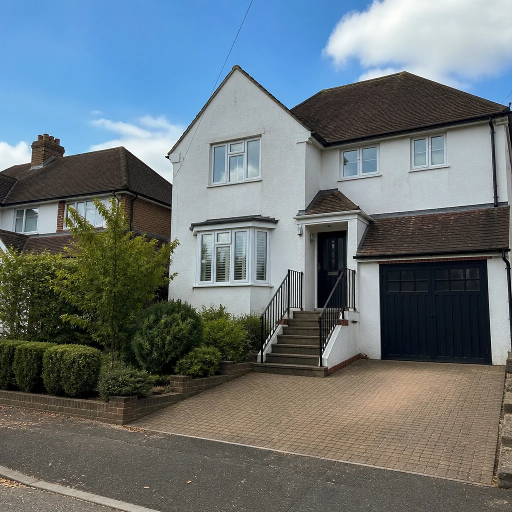 Typical residential property in Woodley 